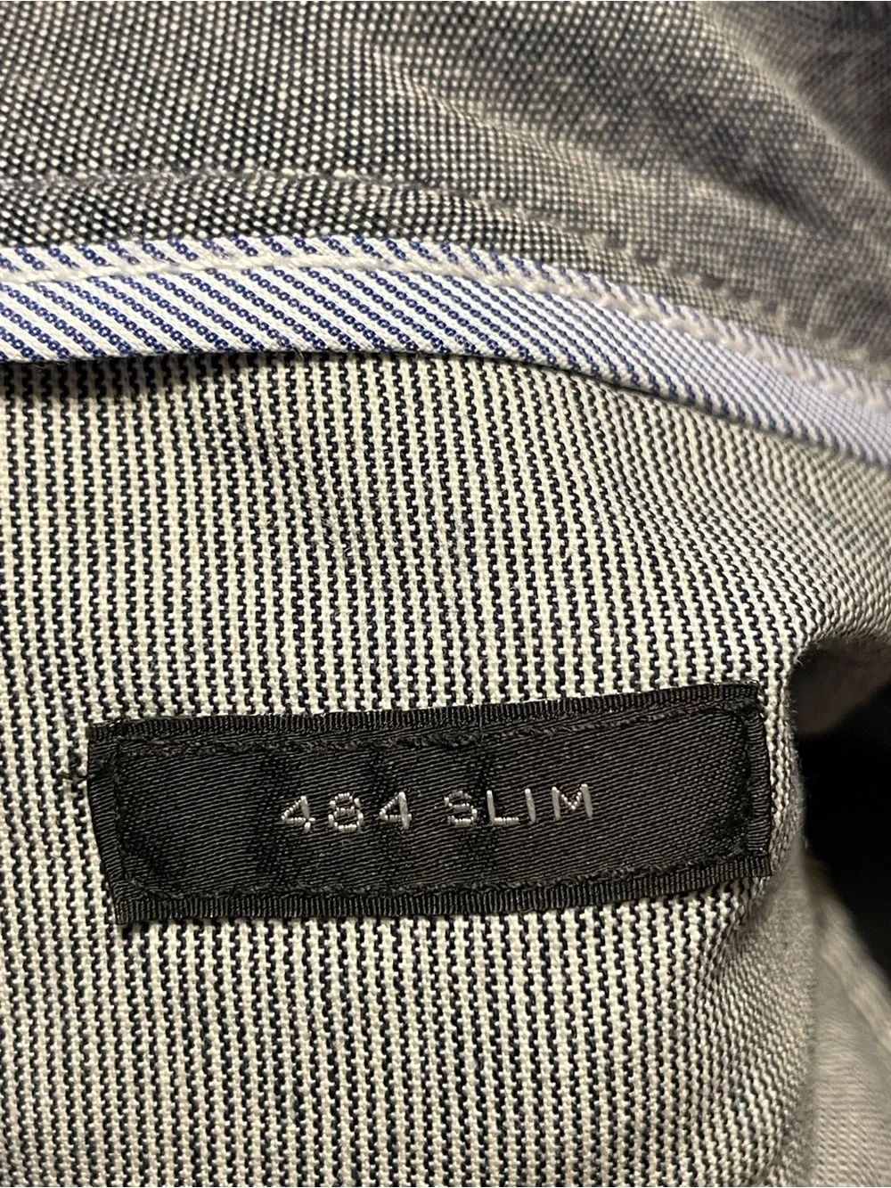 J.Crew 484 Slim-Fit Stretch Chino Pants in Blue/Gray Glen Plaid 33/32